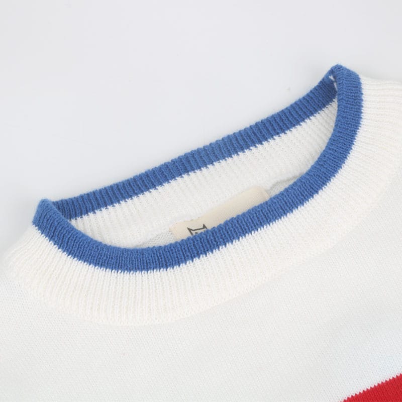 Rainbow Border Knit Sweater レインボー ボーダー ニット セーター【mh0000266】 mamahalo kids ニット・セーター