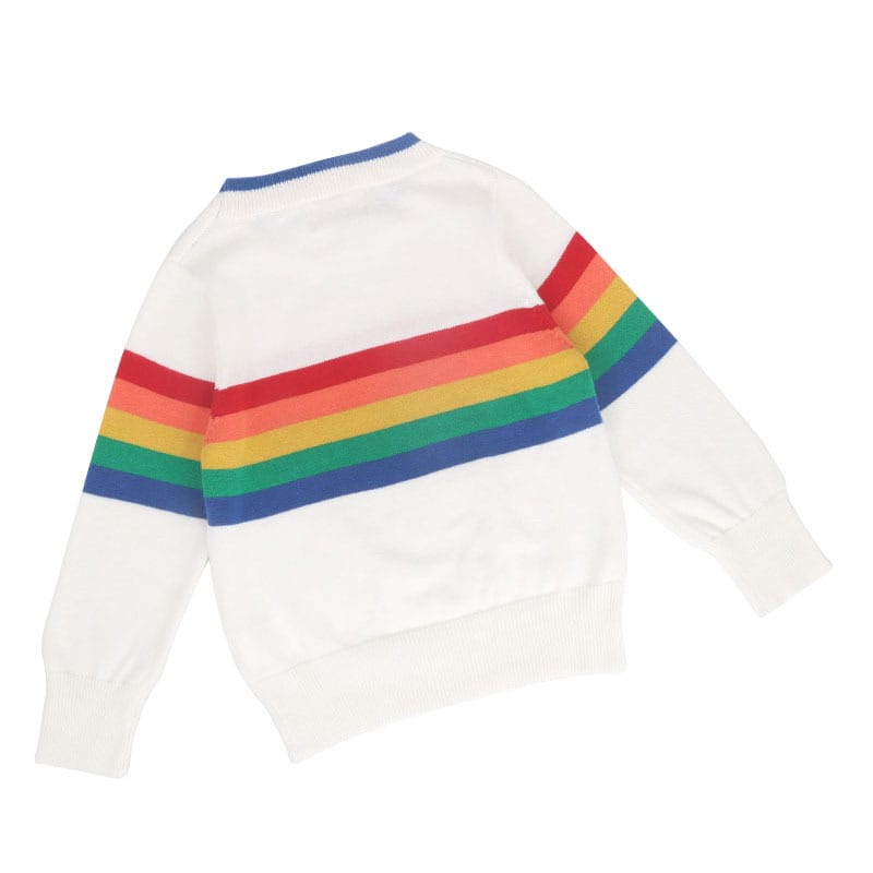 Rainbow Border Knit Sweater レインボー ボーダー ニット セーター【mh0000266】 mamahalo kids ニット・セーター