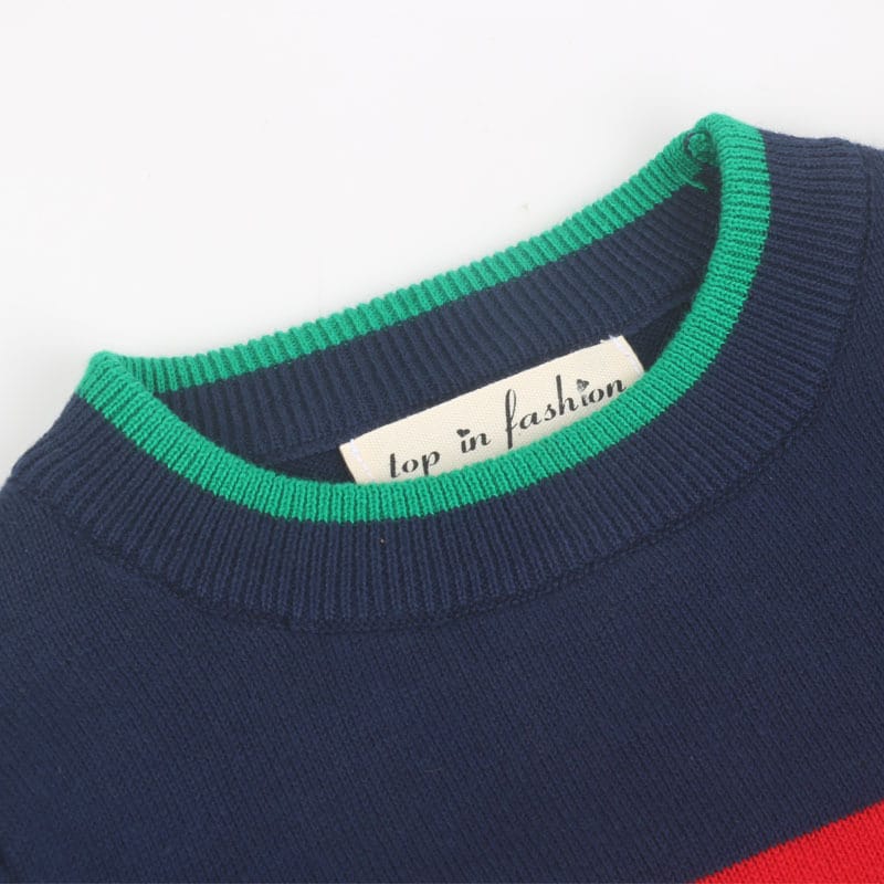 Rainbow Border Knit Sweater レインボー ボーダー ニット セーター【mh0000266】 mamahalo kids ニット・セーター