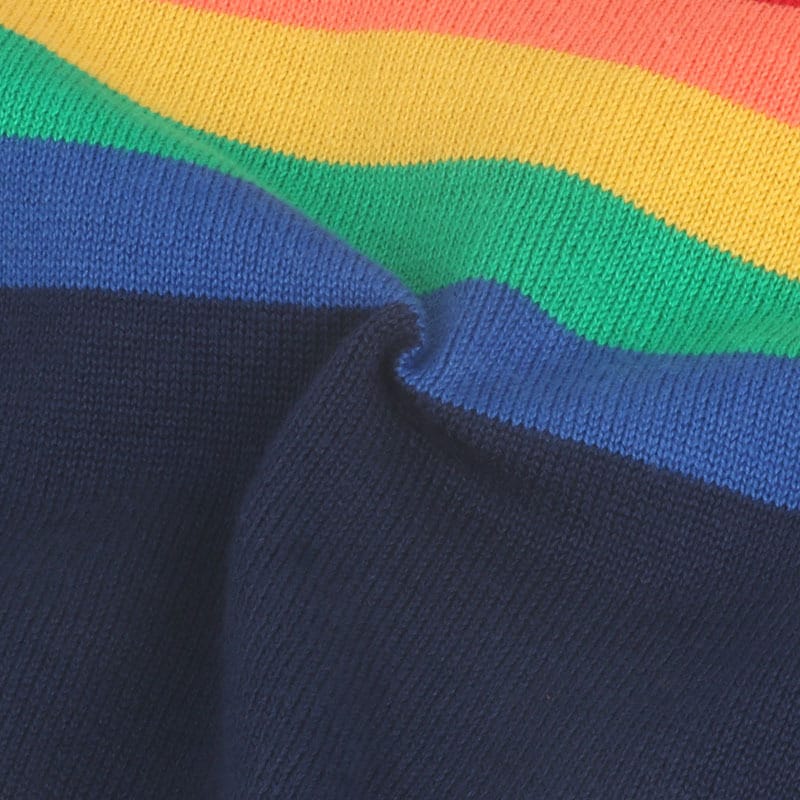 Rainbow Border Knit Sweater レインボー ボーダー ニット セーター【mh0000266】 mamahalo kids ニット・セーター