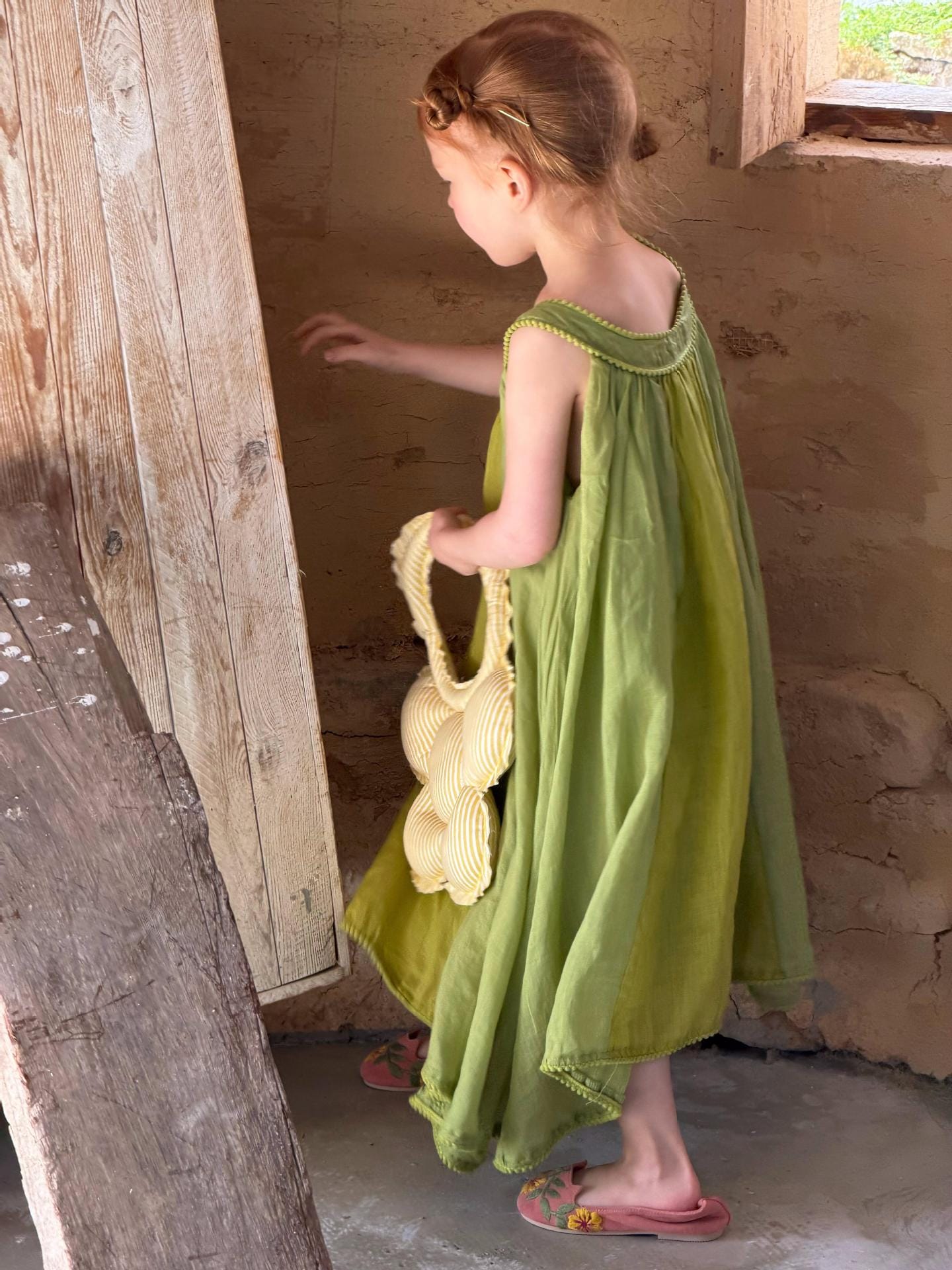 Ramie Sleeveless Dress ピコレース ノースリーブワンピース【mh0013056】 Jianzidan ノースリーブワンピース