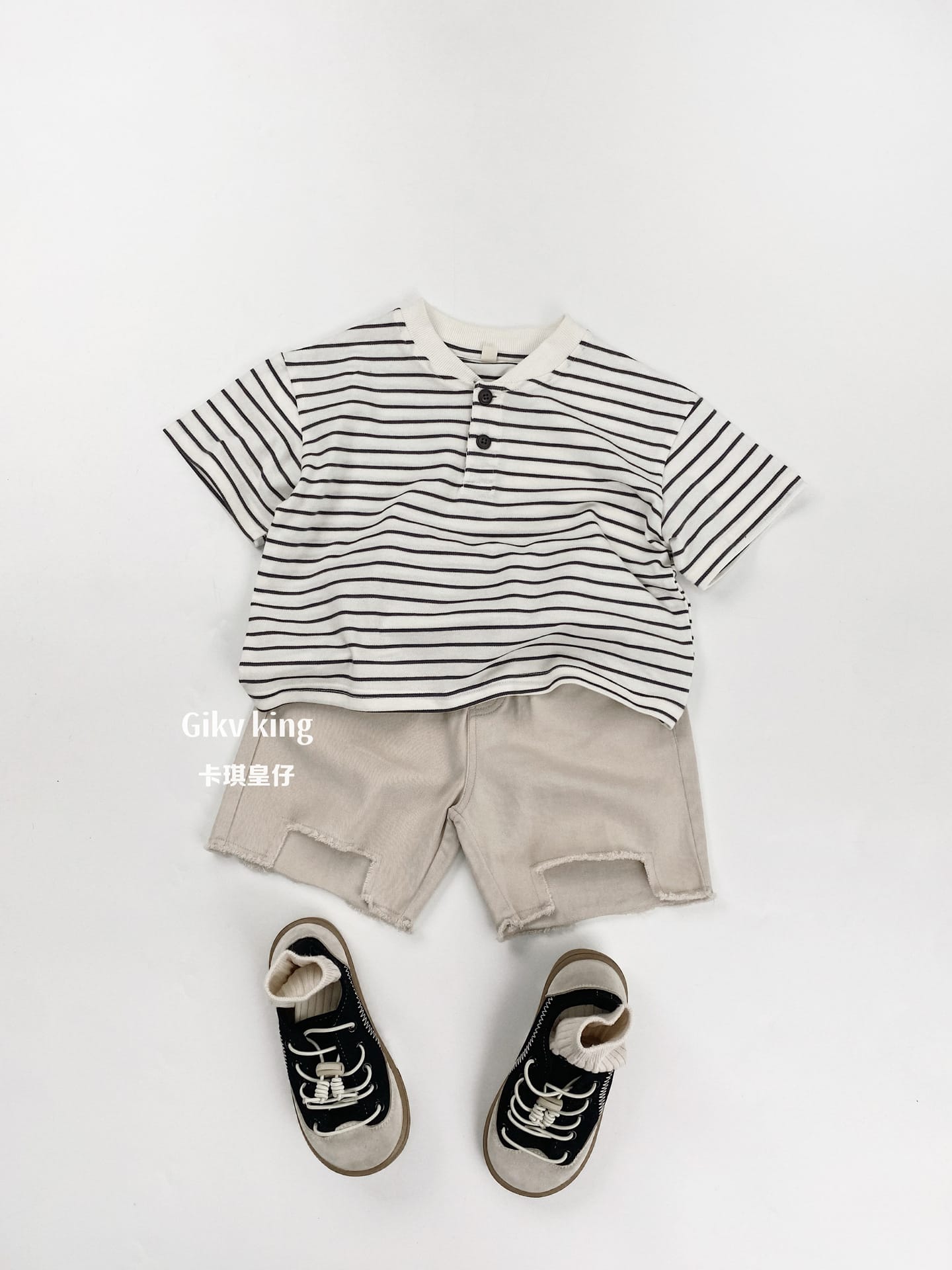 Raw Edge Cotton Loose Shorts カットオフ コットン ハーフパンツ【mh0012835】 Gikv king ハーフパンツ・ショートパンツ