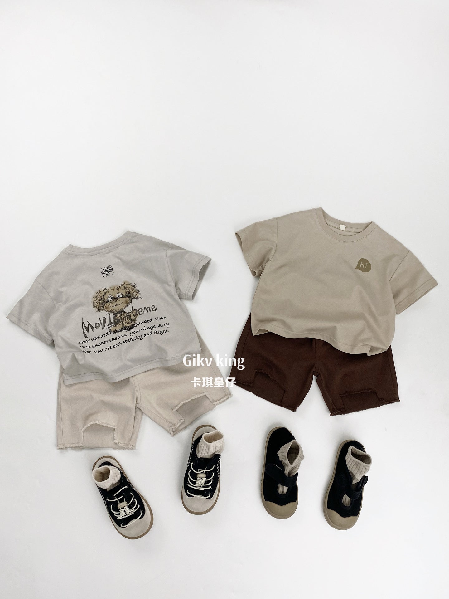 Raw Edge Cotton Loose Shorts カットオフ コットン ハーフパンツ【mh0012835】 Gikv king ハーフパンツ・ショートパンツ