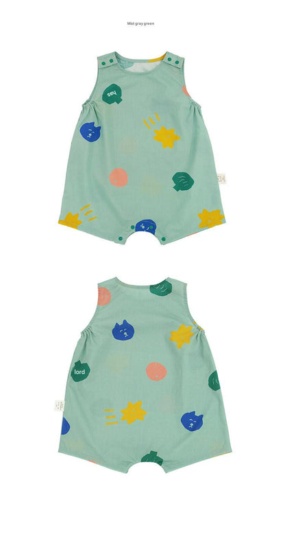 Resort Sleeveless Jumpsuit ノースリーブジャンプスーツ【mh0013090】 RICE & SKY ノースリーブジャンプスーツ