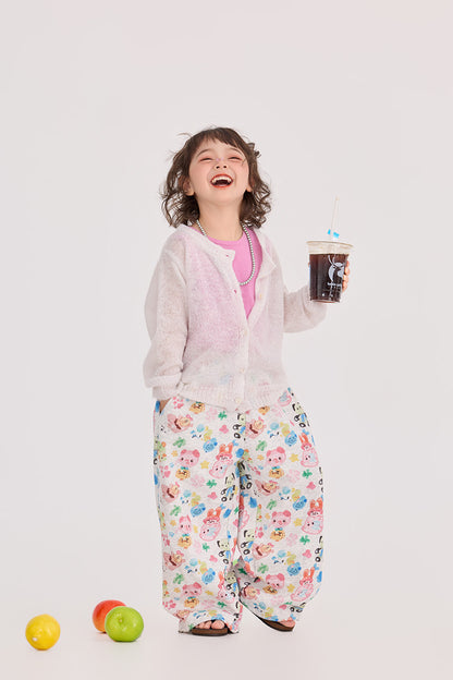 Retro Animal Pattern Wide Leg Pants アニマル プリント ワイドパンツ【mh0012376】 HEY BOOBII