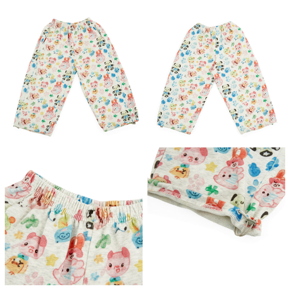Retro Animal Pattern Wide Leg Pants アニマル プリント ワイドパンツ【mh0012376】 HEY BOOBII
