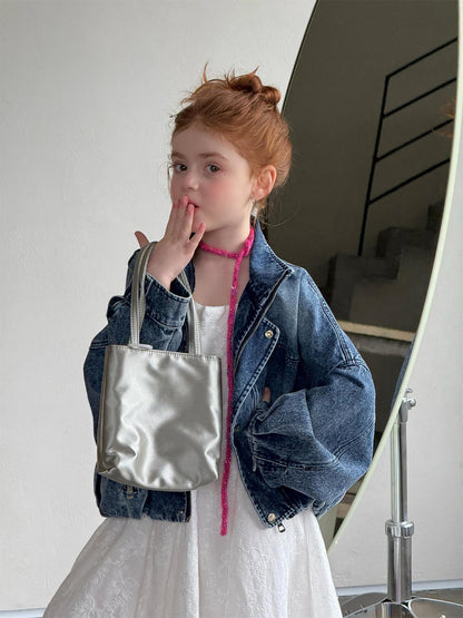 Retro Denim Batwing Jacket パッチワーク デニム バットウィングジャケット【mh0012308】 Jianzidan