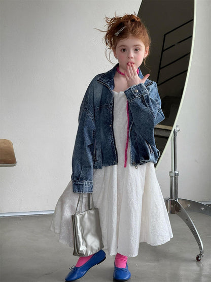 Retro Denim Batwing Jacket パッチワーク デニム バットウィングジャケット【mh0012308】 Jianzidan