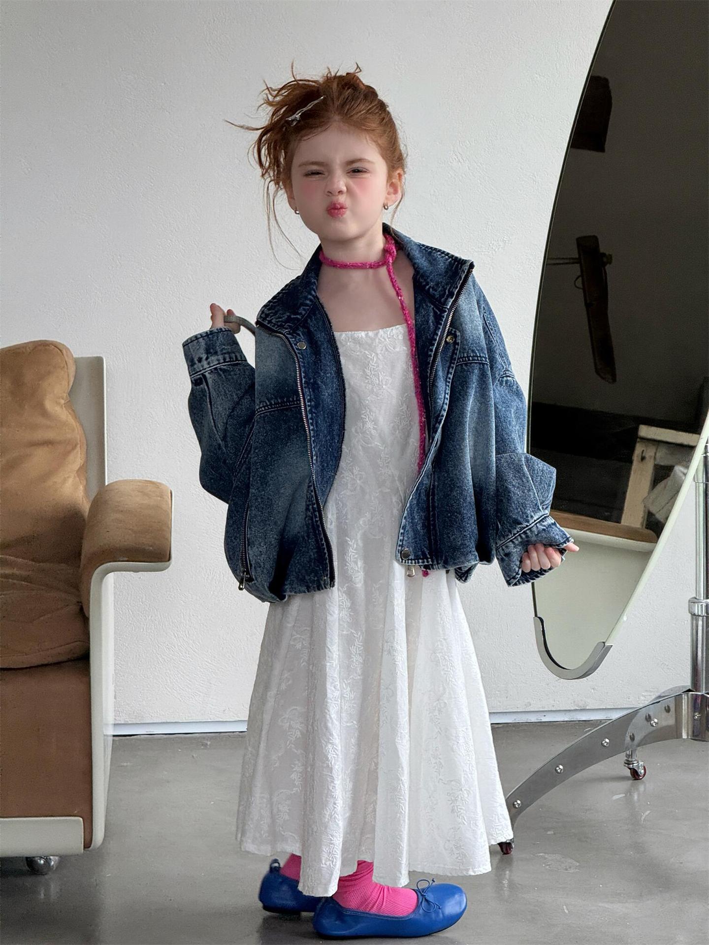 Retro Denim Batwing Jacket パッチワーク デニム バットウィングジャケット【mh0012308】 Jianzidan