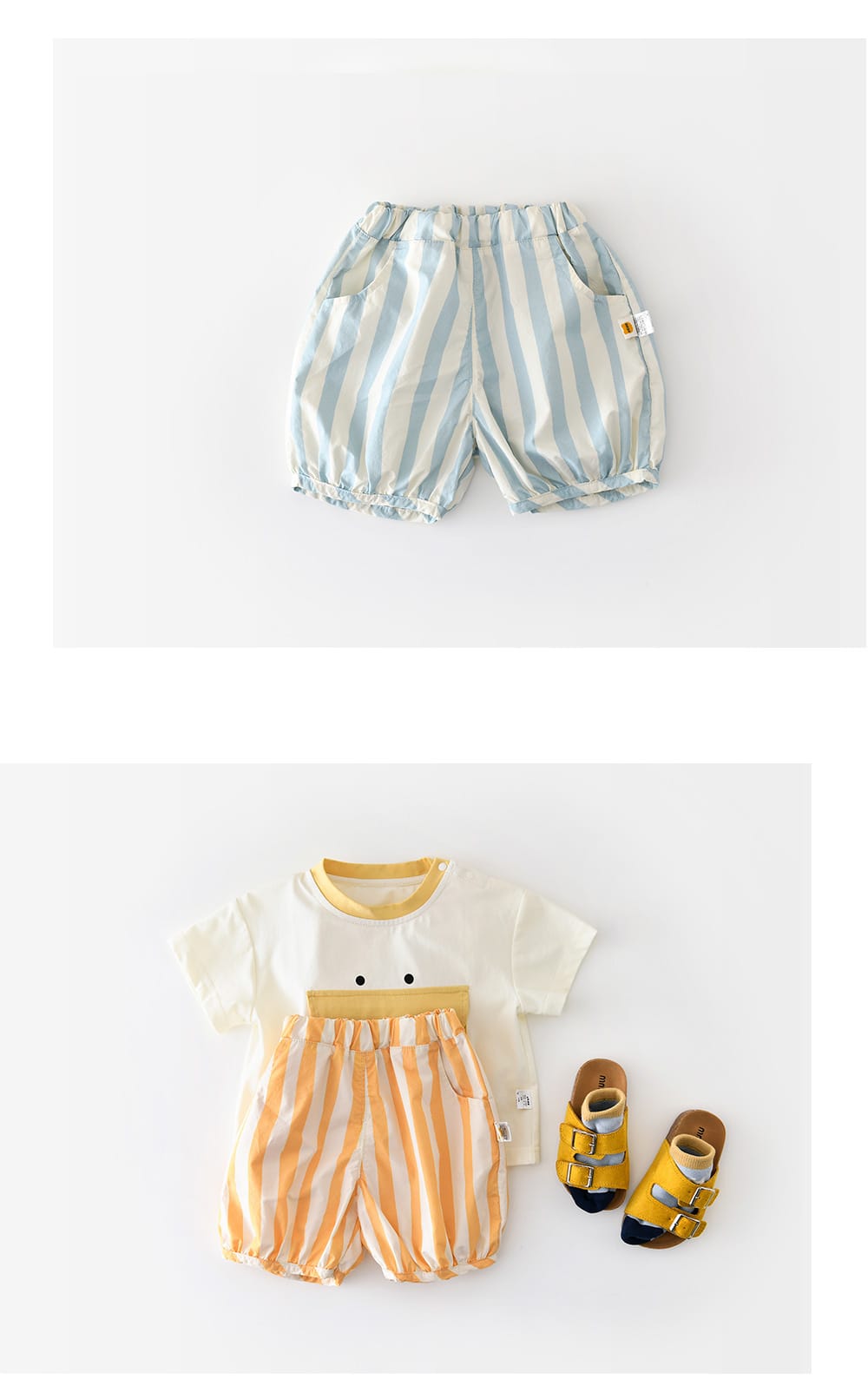 Retro Nautical Shorts ストライプ ショートパンツ【mh0012865】 ABNN ハーフパンツ・ショートパンツ