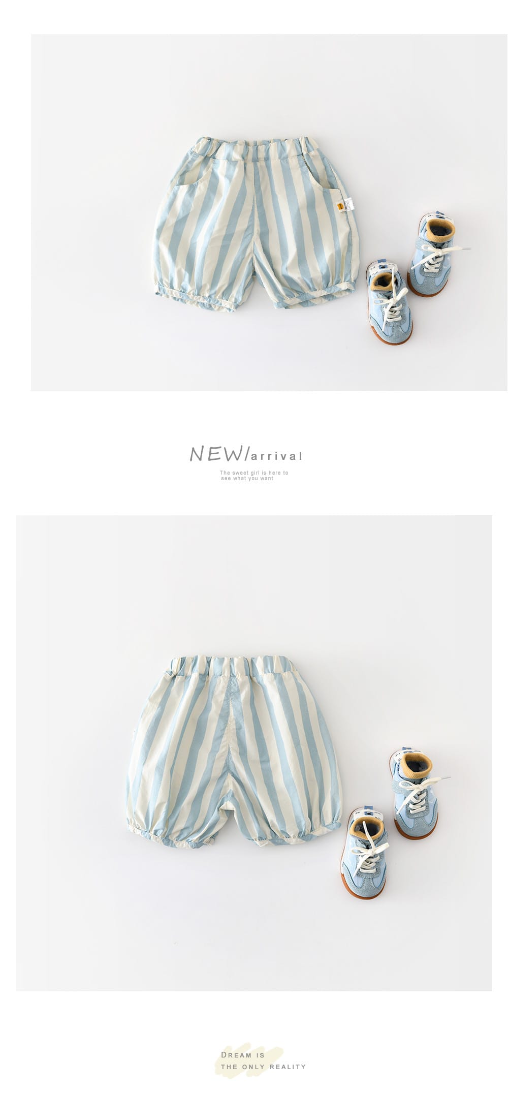 Retro Nautical Shorts ストライプ ショートパンツ【mh0012865】 ABNN ハーフパンツ・ショートパンツ