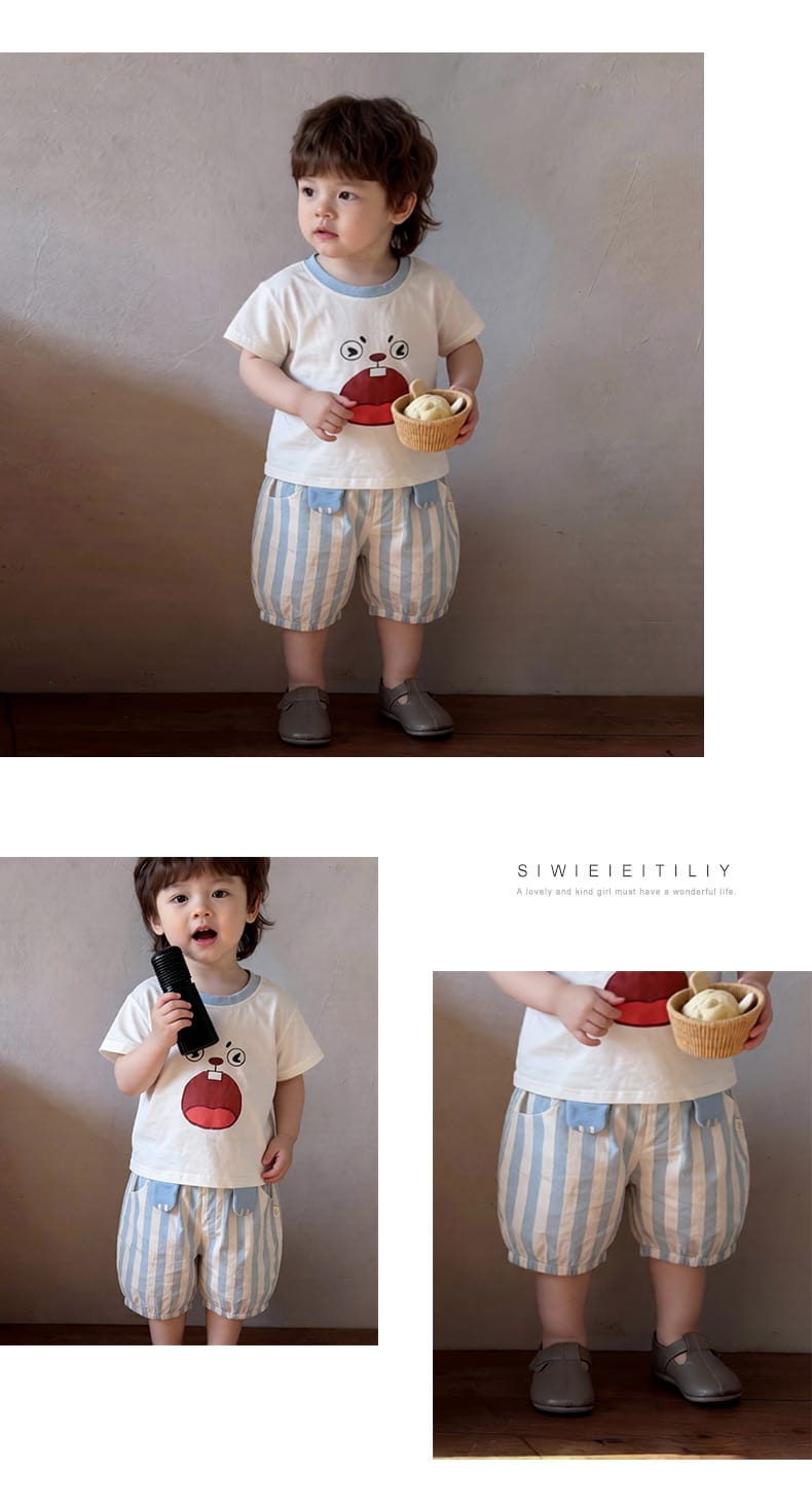 Retro Nautical Shorts ストライプ ショートパンツ【mh0012865】 ABNN ハーフパンツ・ショートパンツ