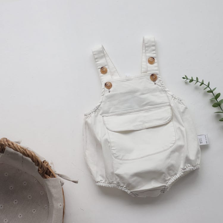 Retro Pocket Bib Overalls フロントポケット サロペット【mh0012693】 BBAMMA ノースリーブロンパース