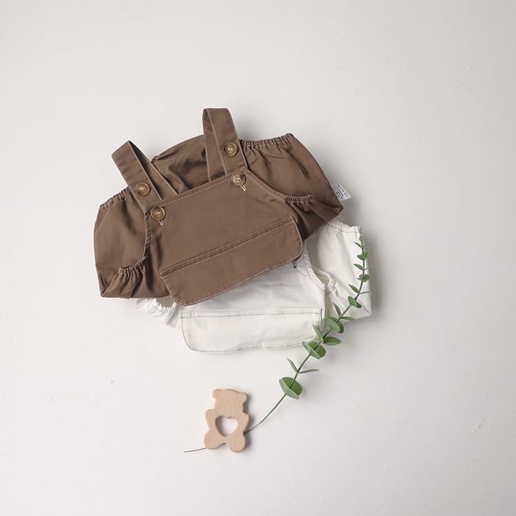Retro Pocket Bib Overalls フロントポケット サロペット【mh0012693】 BBAMMA ノースリーブロンパース