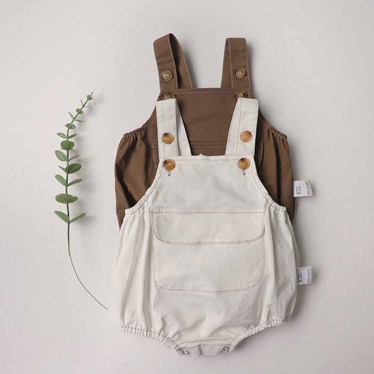 Retro Pocket Bib Overalls フロントポケット サロペット【mh0012693】 BBAMMA ノースリーブロンパース