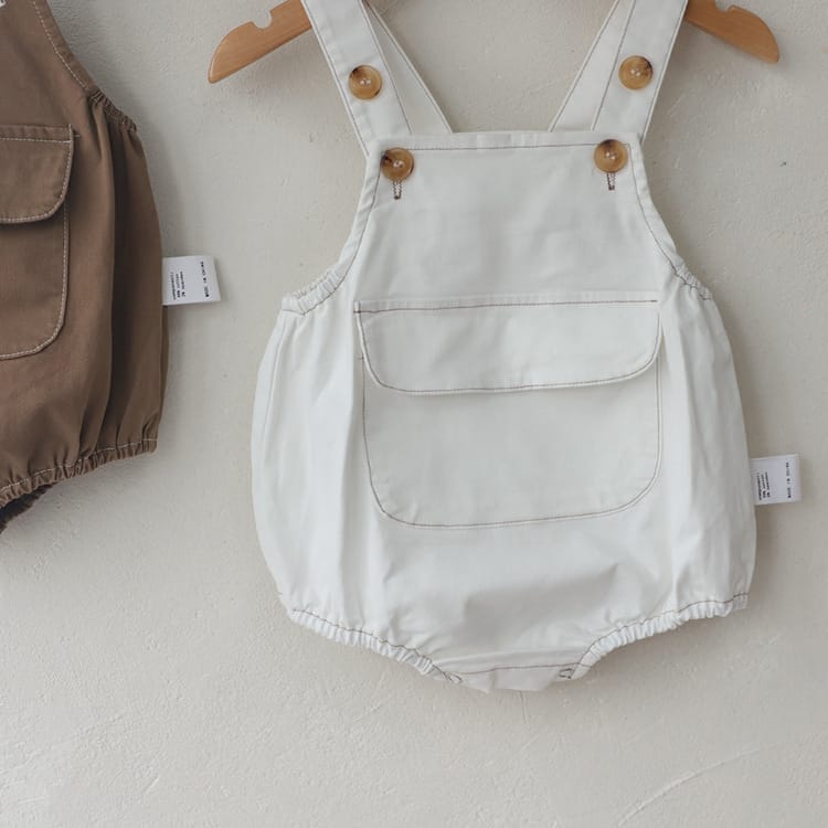 Retro Pocket Bib Overalls フロントポケット サロペット【mh0012693】 BBAMMA ノースリーブロンパース