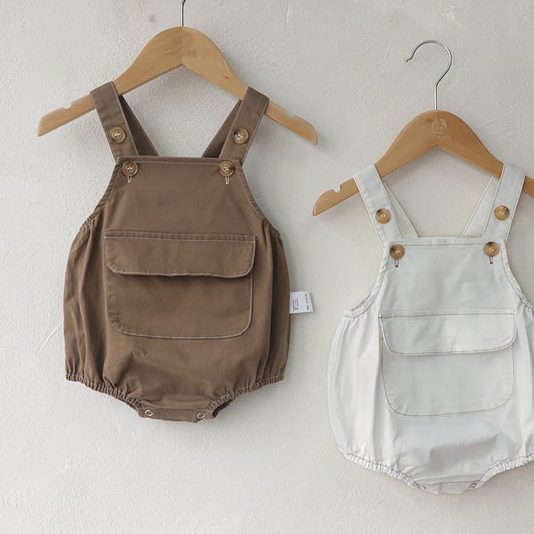 Retro Pocket Bib Overalls フロントポケット サロペット【mh0012693】 BBAMMA ノースリーブロンパース