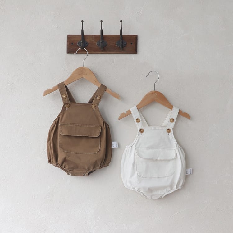 Retro Pocket Bib Overalls フロントポケット サロペット【mh0012693】 BBAMMA ノースリーブロンパース