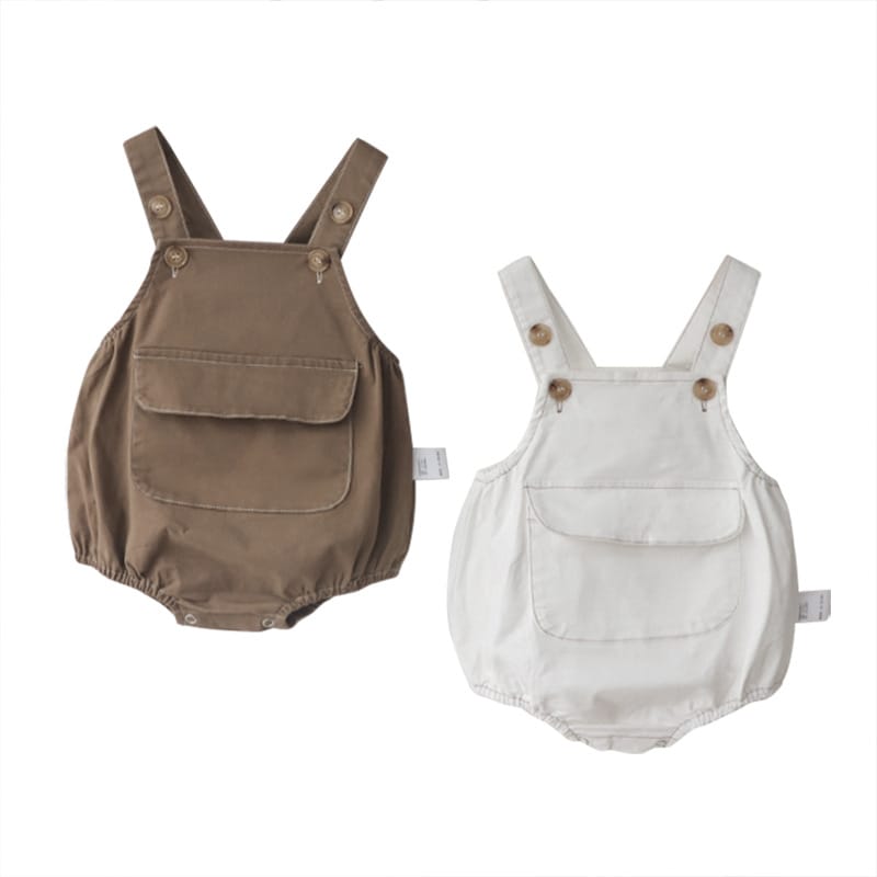 Retro Pocket Bib Overalls フロントポケット サロペット【mh0012693】 BBAMMA ノースリーブロンパース