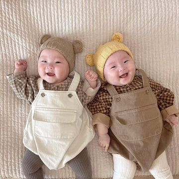 Retro Pocket Bib Overalls フロントポケット サロペット【mh0012693】 BBAMMA ノースリーブロンパース