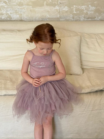 Rhinestone Camisole Tulle Tutu Skirt ノースリーブトップス チュールスカート セットアップ【mh0012800】 Chengle ノースリーブセットアップ