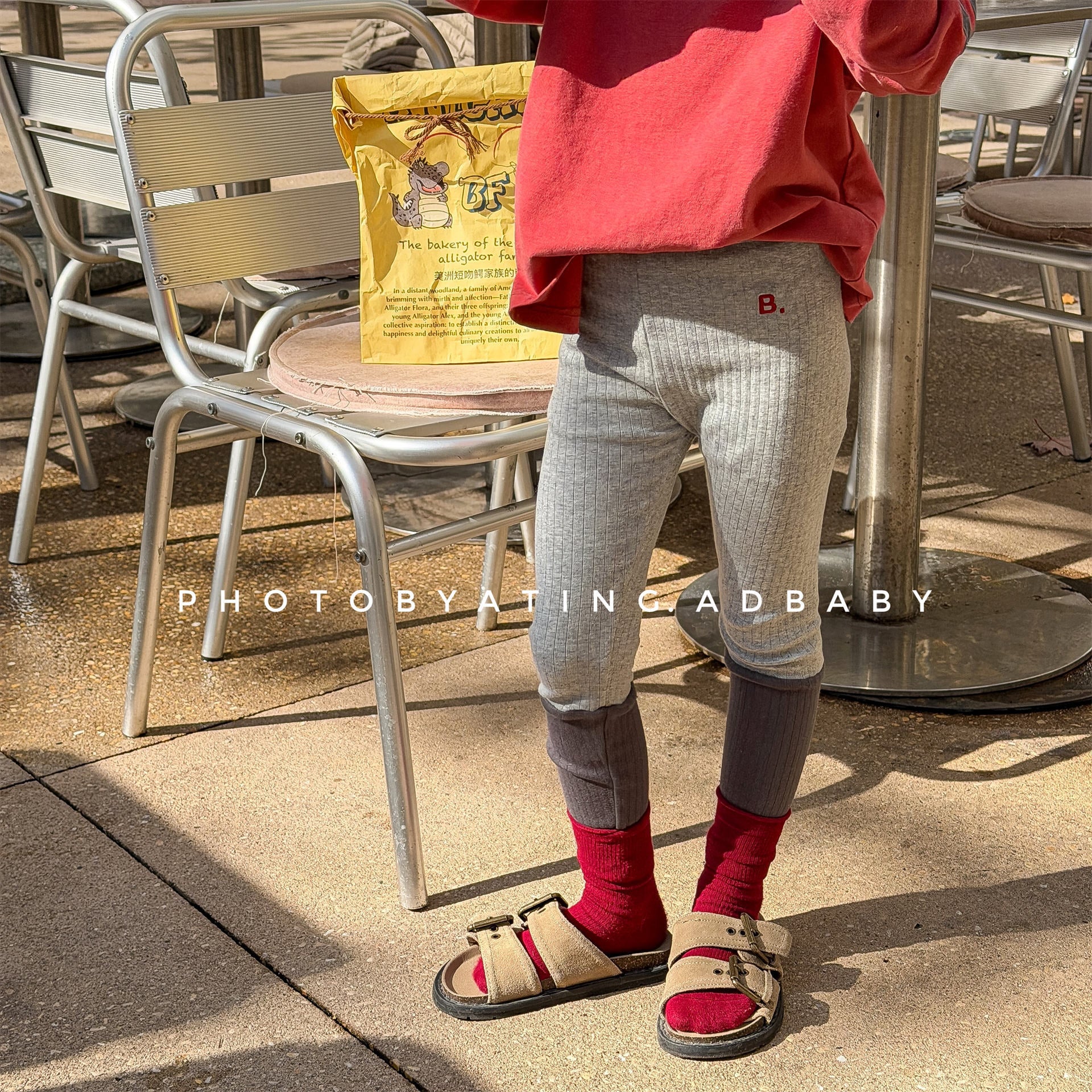 Ribbed Embroidery Leggings Pants 刺繍 レギンスパンツ【mh0012453】 ADbaby レギンスパンツ