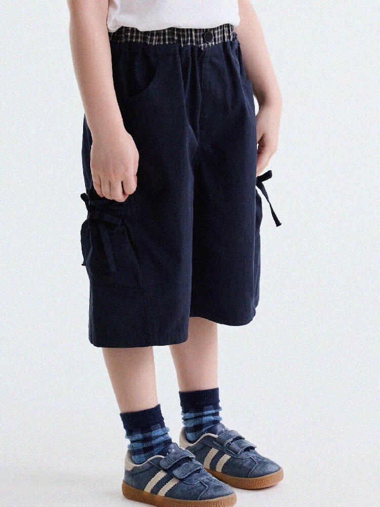 Ribbon Detail Cropped Pants リボン ハーフパンツ【mh0013179】 yunerma ハーフパンツ・ショートパンツ