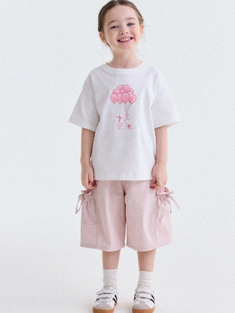 Ribbon Detail Cropped Pants リボン ハーフパンツ【mh0013179】 yunerma ハーフパンツ・ショートパンツ