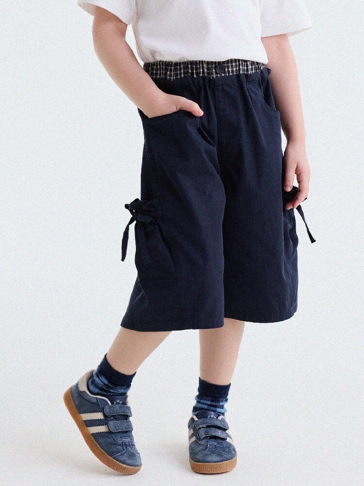 Ribbon Detail Cropped Pants リボン ハーフパンツ【mh0013179】 yunerma ハーフパンツ・ショートパンツ
