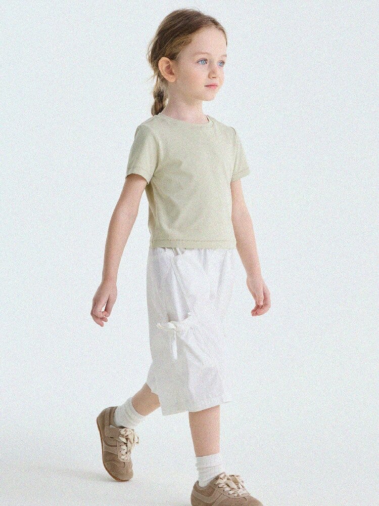 Ribbon Detail Cropped Pants リボン ハーフパンツ【mh0013179】 yunerma ハーフパンツ・ショートパンツ