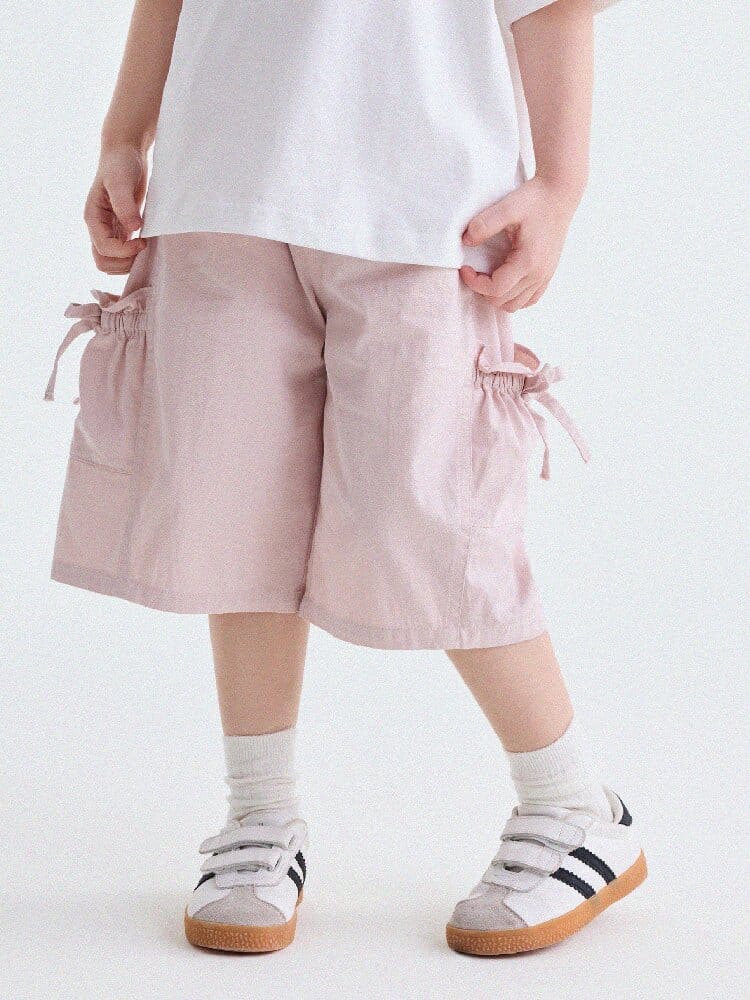 Ribbon Detail Cropped Pants リボン ハーフパンツ【mh0013179】 yunerma ハーフパンツ・ショートパンツ
