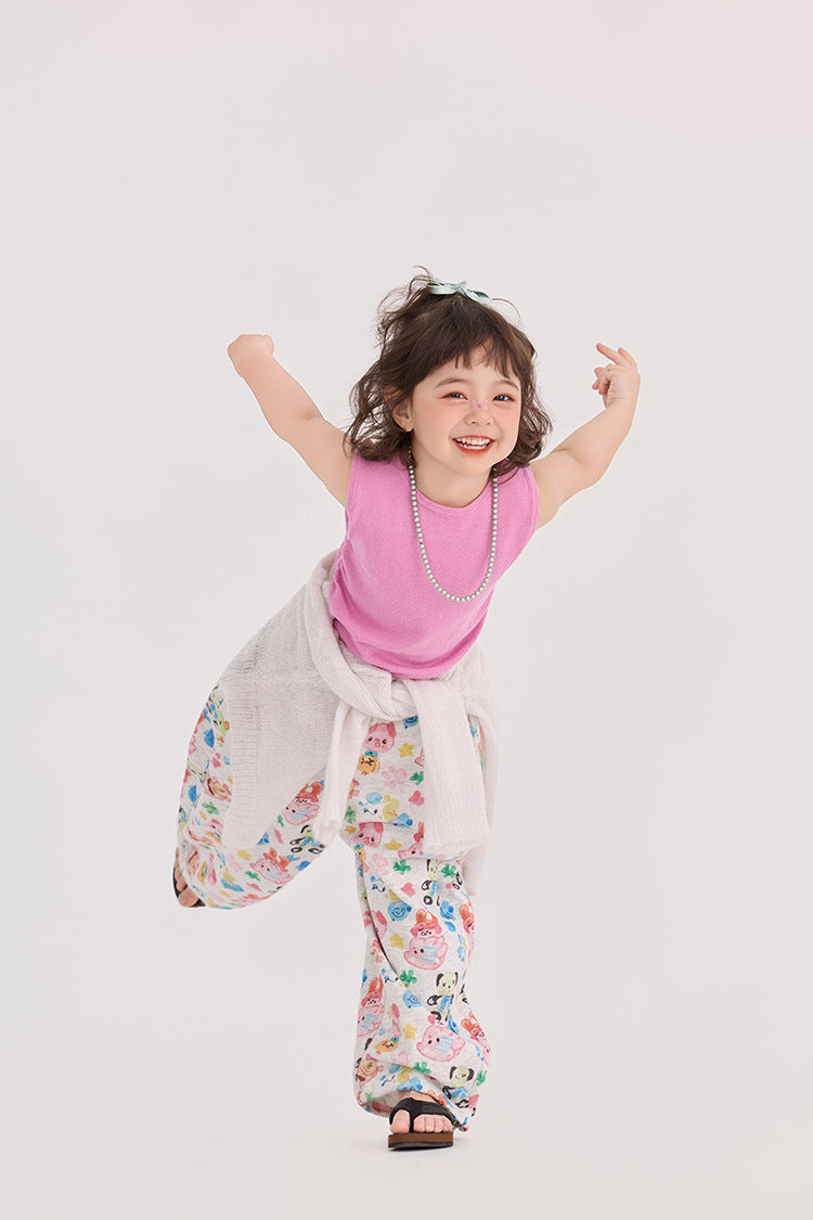 Rose Pink Knitted Tank Top ローズピンク ニットタンクトップ【mh0012389】 HEY BOOBII