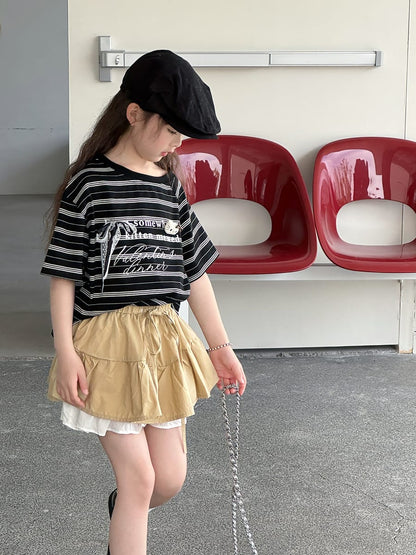 Ruffle Layered Skirt ラッフル スカートパンツ【mh0013081】 mamahalo kids スカート