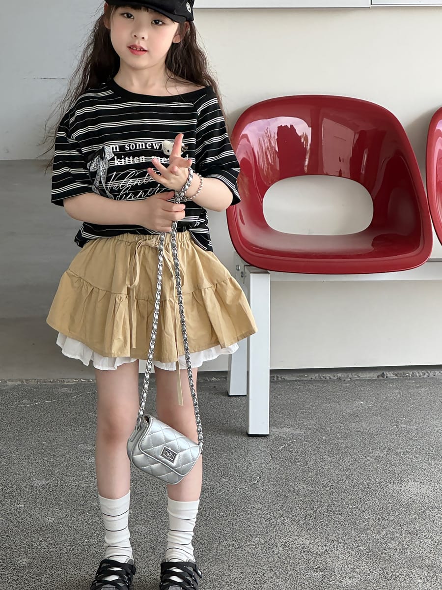 Ruffle Layered Skirt ラッフル スカートパンツ【mh0013081】 mamahalo kids スカート