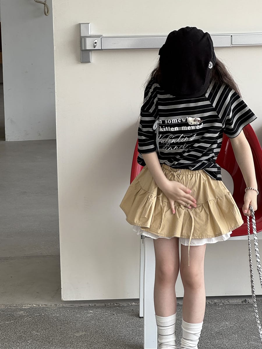 Ruffle Layered Skirt ラッフル スカートパンツ【mh0013081】 mamahalo kids スカート