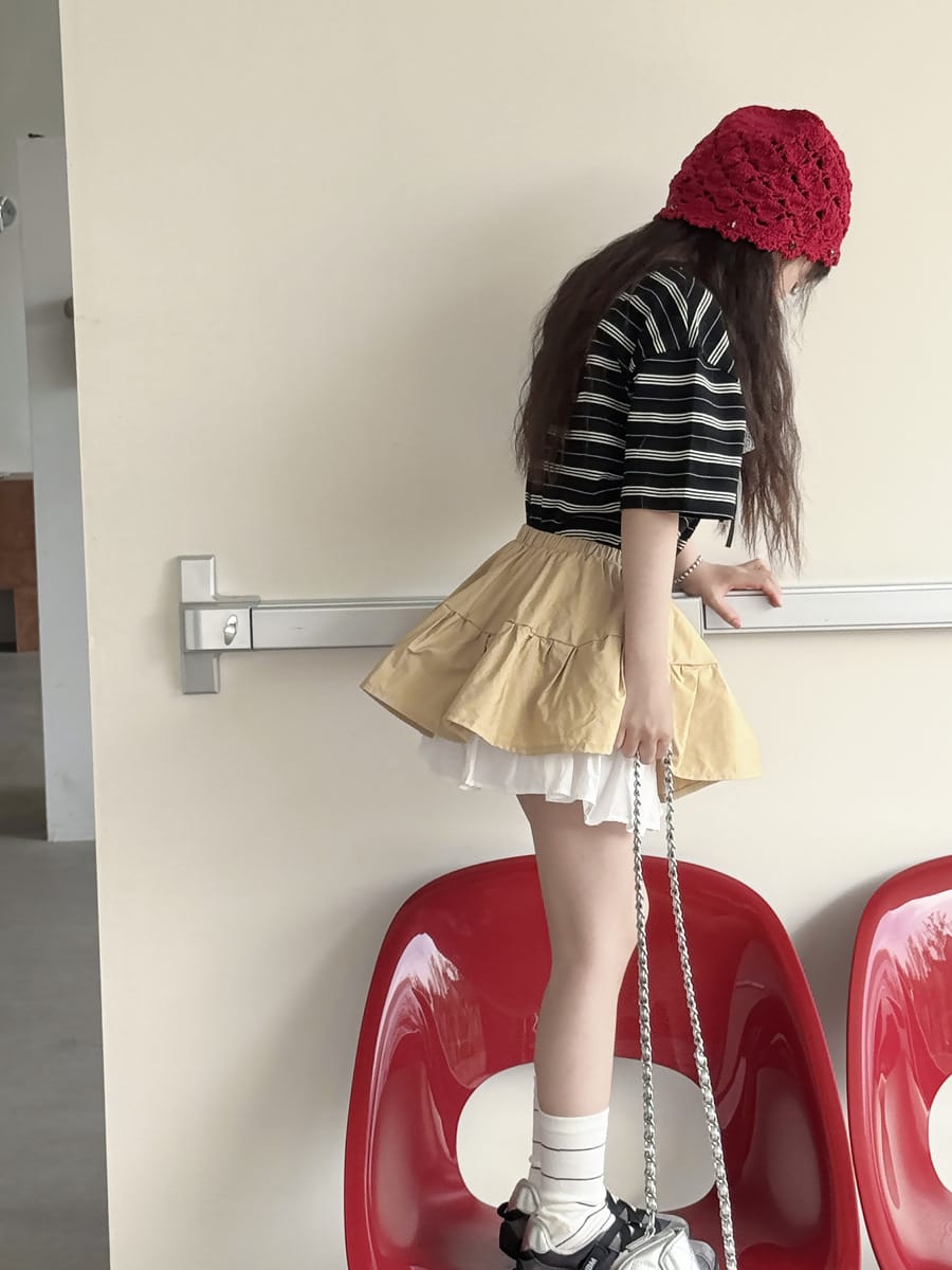 Ruffle Layered Skirt ラッフル スカートパンツ【mh0013081】 mamahalo kids スカート