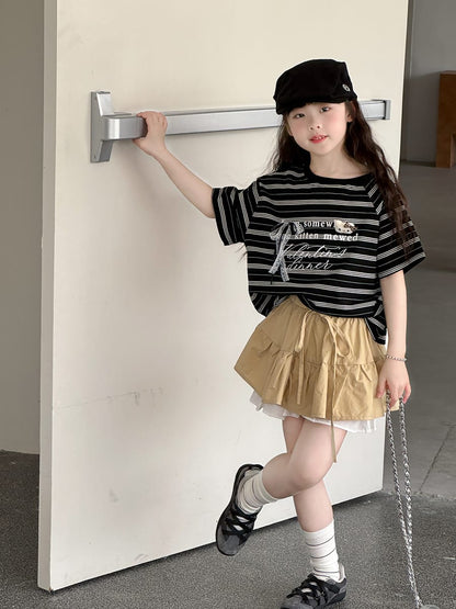Ruffle Layered Skirt ラッフル スカートパンツ【mh0013081】 mamahalo kids スカート