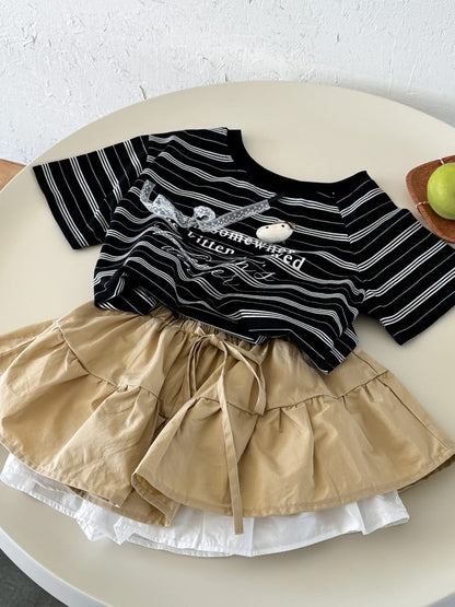 Ruffle Layered Skirt ラッフル スカートパンツ【mh0013081】 mamahalo kids スカート