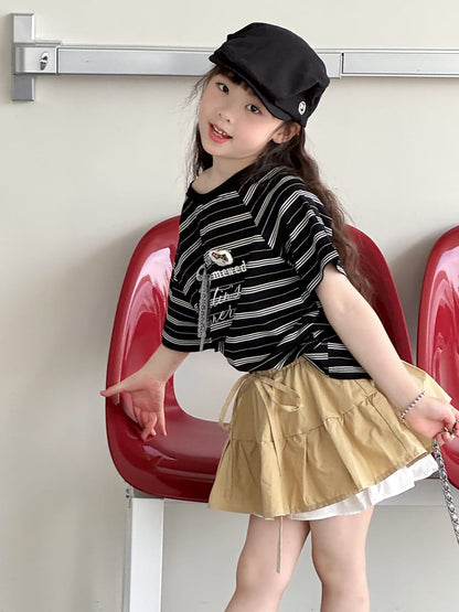 Ruffle Layered Skirt ラッフル スカートパンツ【mh0013081】 mamahalo kids スカート
