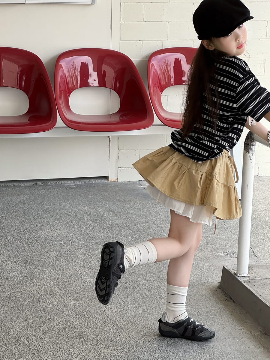 Ruffle Layered Skirt ラッフル スカートパンツ【mh0013081】 mamahalo kids スカート