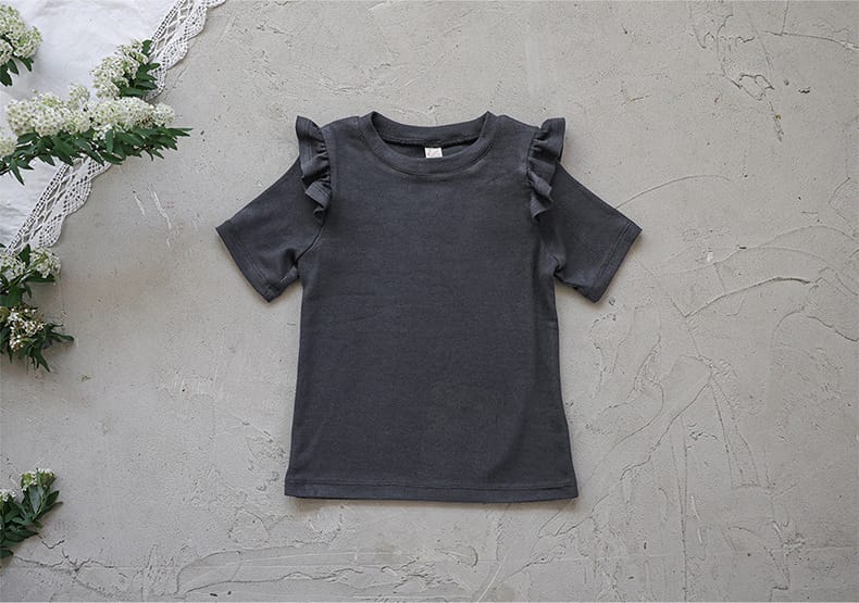Ruffle Shoulder Tee メロウフリル 半袖Tシャツ【mh0012986】 Strawberry Coral 半袖Tシャツ