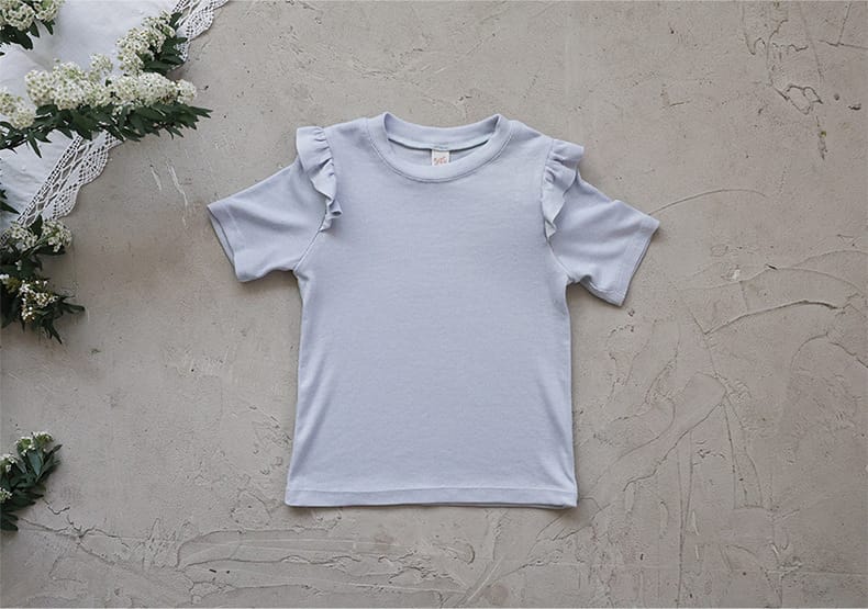 Ruffle Shoulder Tee メロウフリル 半袖Tシャツ【mh0012986】 Strawberry Coral 半袖Tシャツ