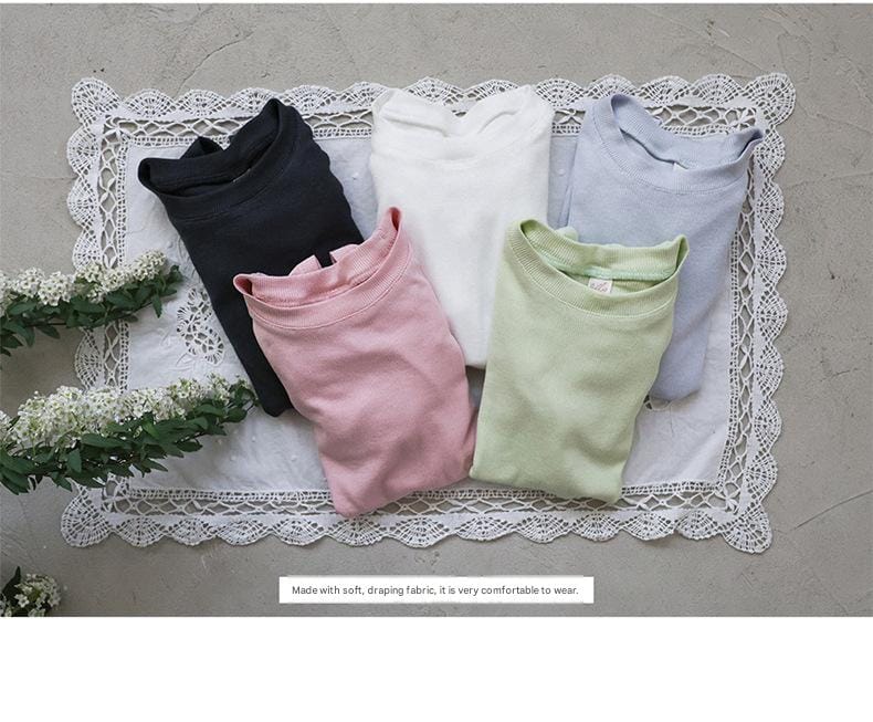 Ruffle Shoulder Tee メロウフリル 半袖Tシャツ【mh0012986】 Strawberry Coral 半袖Tシャツ