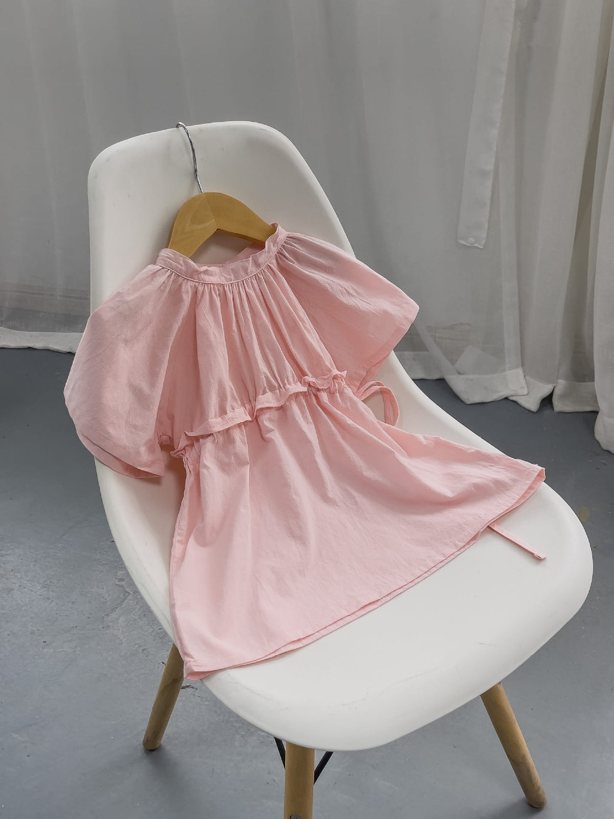 Ruffle Sleeve Princess Dress フリルスリーブ プリンセス ワンピース【mh0012687】 BBAMMA 半袖ワンピース