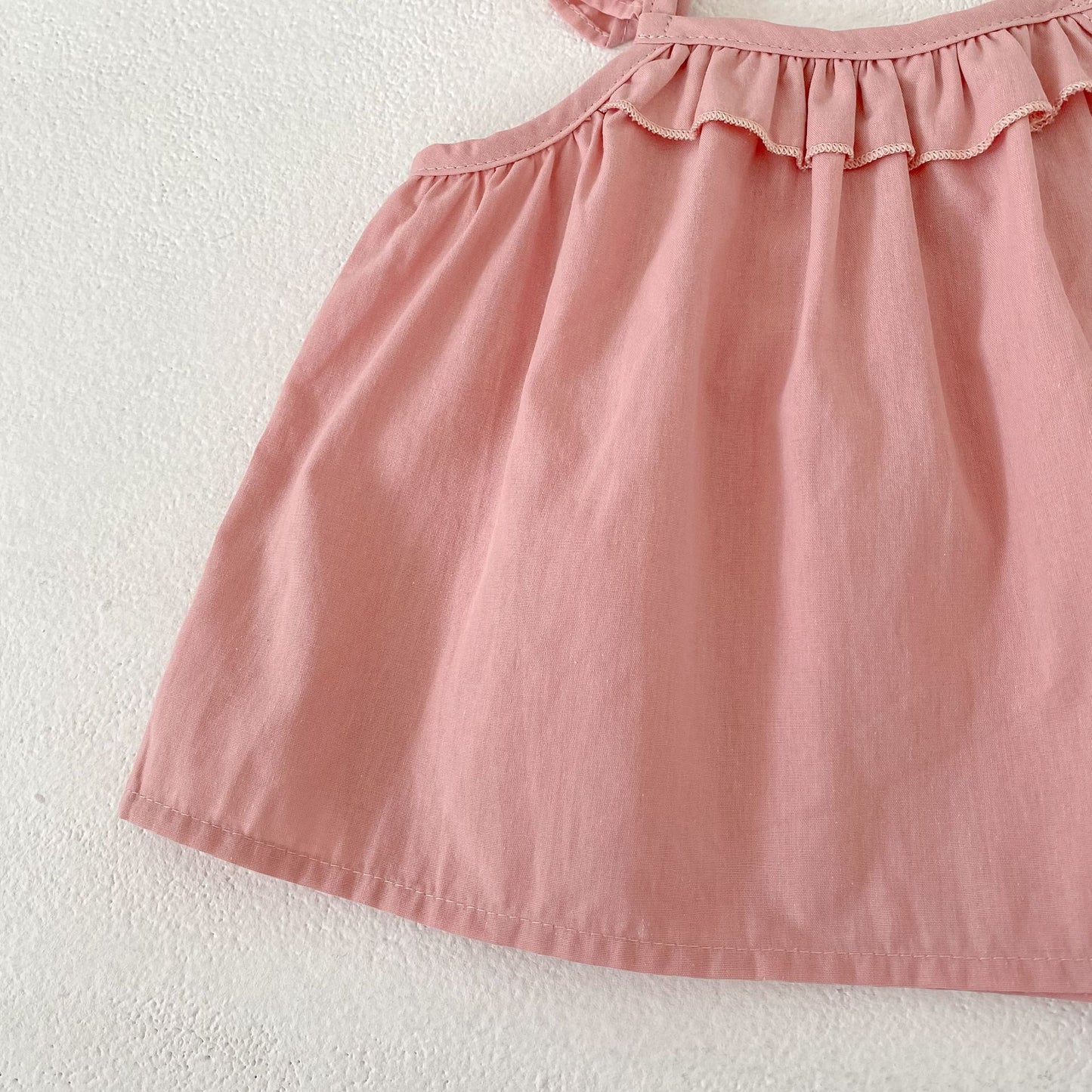 Ruffle Strap Top Floral Shorts Set フリル袖 トップス 花柄 ショートパンツ【mh0012479】 Engepapa ノースリーブセットアップ