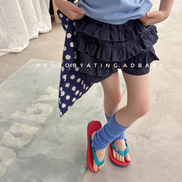 Ruffle Tiered Floral Shorts ラッフル ショートパンツ【mh0013440】 ADbaby ハーフパンツ・ショートパンツ