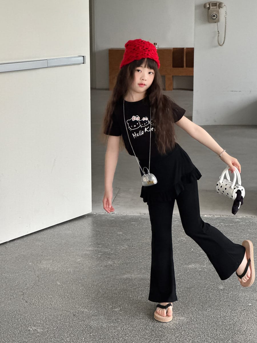 Ruffled Skirt Leggings ラッフル ロングパンツ【mh0013071】 mamahalo kids ロングパンツ・スウェットパンツ