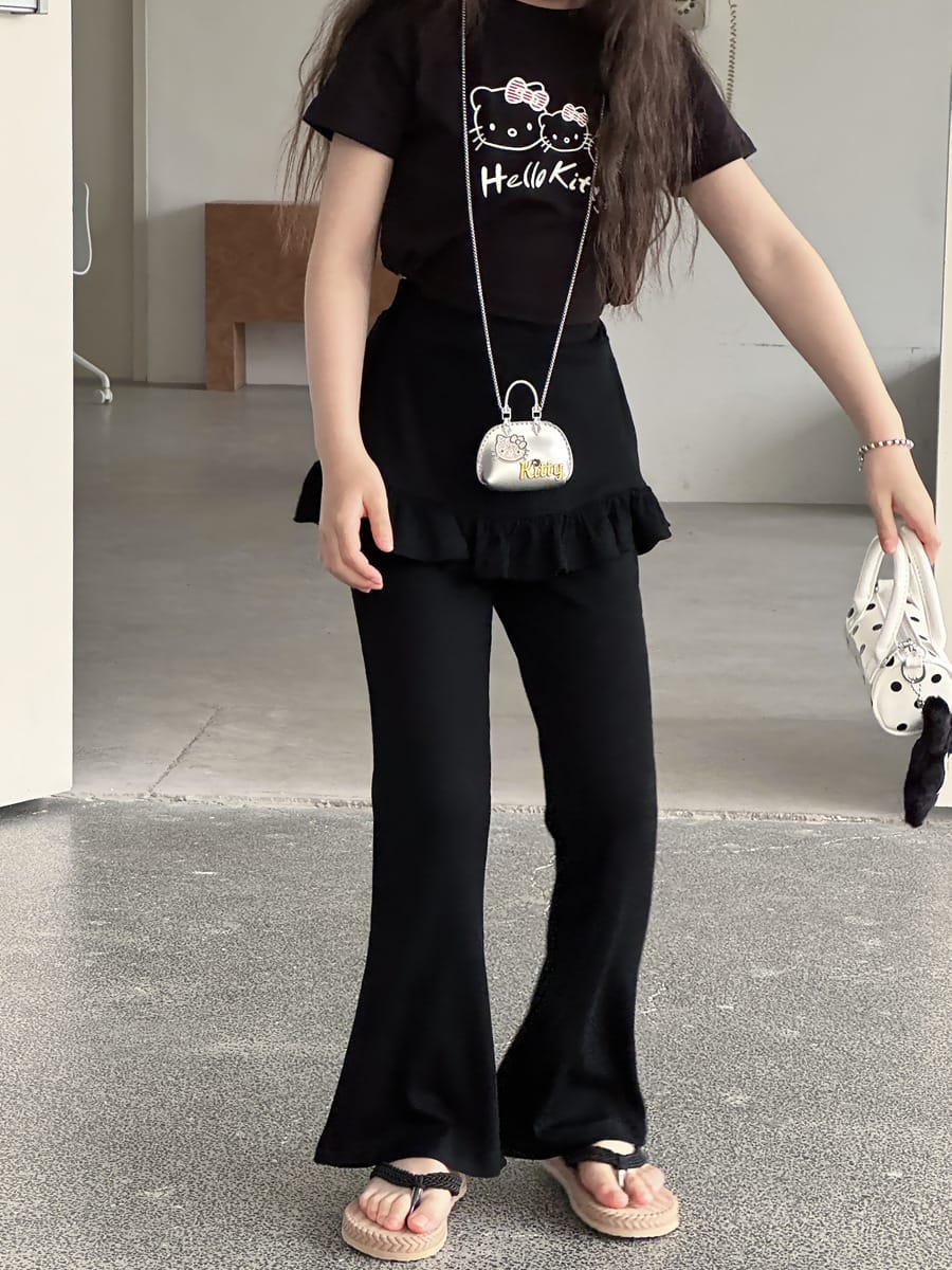 Ruffled Skirt Leggings ラッフル ロングパンツ【mh0013071】 mamahalo kids ロングパンツ・スウェットパンツ