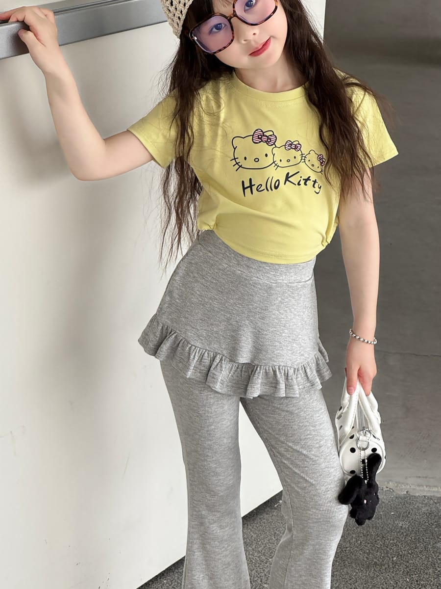 Ruffled Skirt Leggings ラッフル ロングパンツ【mh0013071】 mamahalo kids ロングパンツ・スウェットパンツ