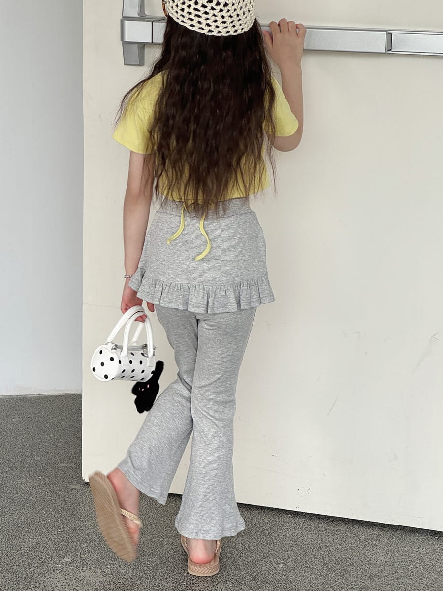Ruffled Skirt Leggings ラッフル ロングパンツ【mh0013071】 mamahalo kids ロングパンツ・スウェットパンツ